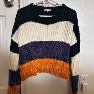 La Hearts Multicolor Striped Sweater Medium